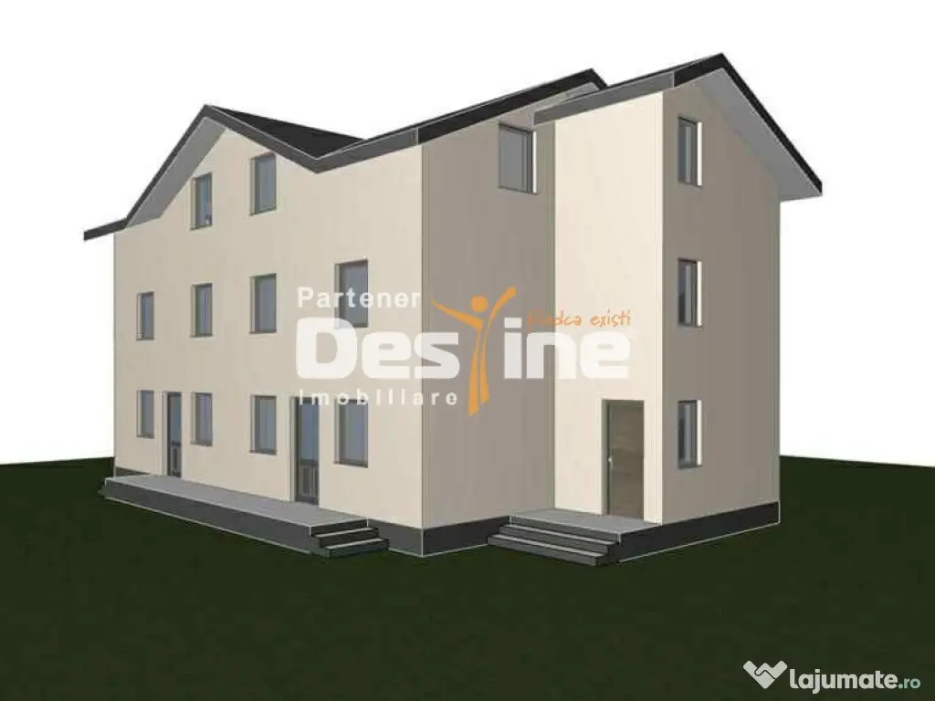 Casă tip duplex, 5 camere, utilități – Zonă Aerodrom P