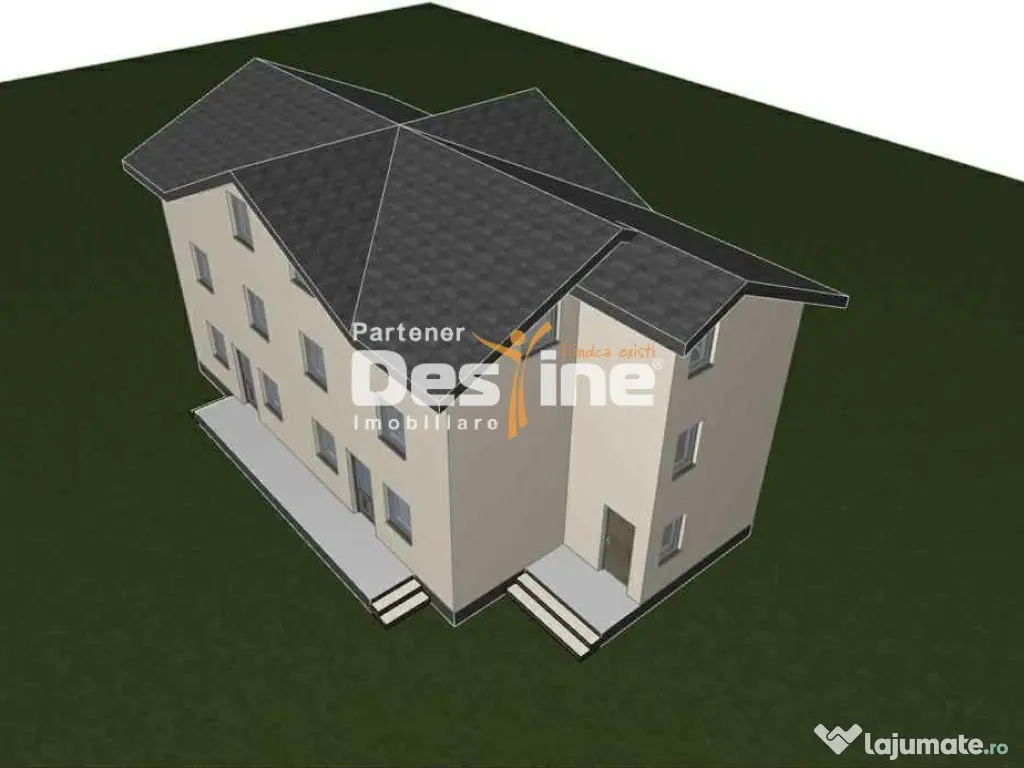 Casă tip duplex, 5 camere, utilități – Zonă Aerodrom P