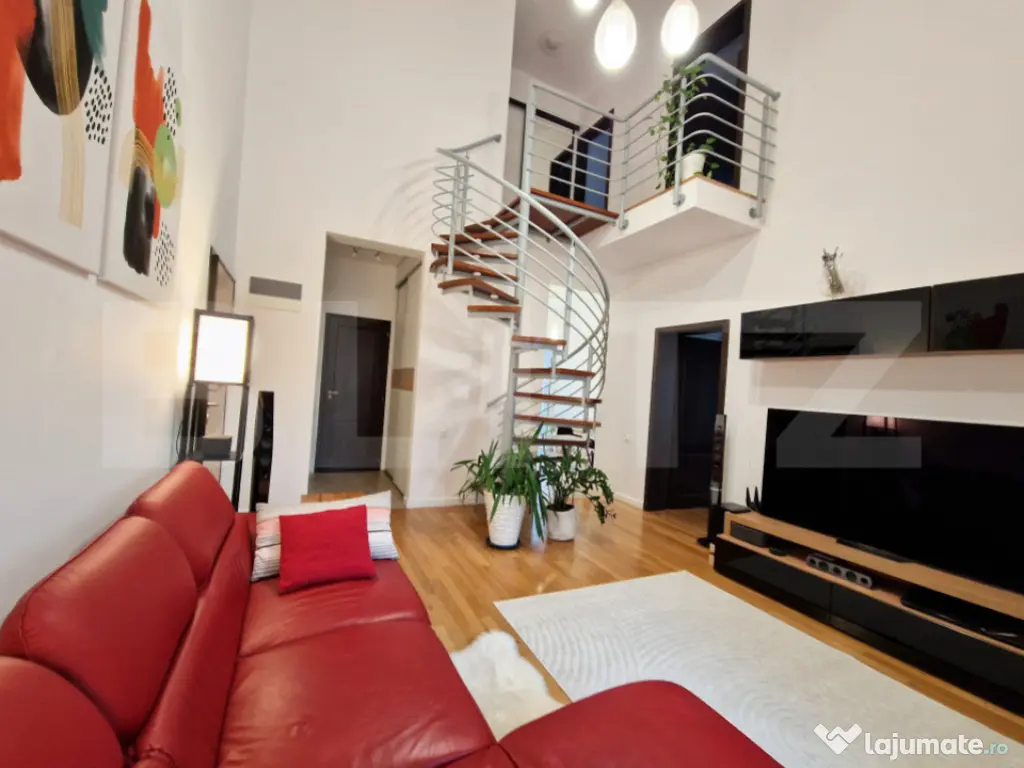 Penthouse modern cu 4 camere, 3 băi, 108mp cu parcare și b