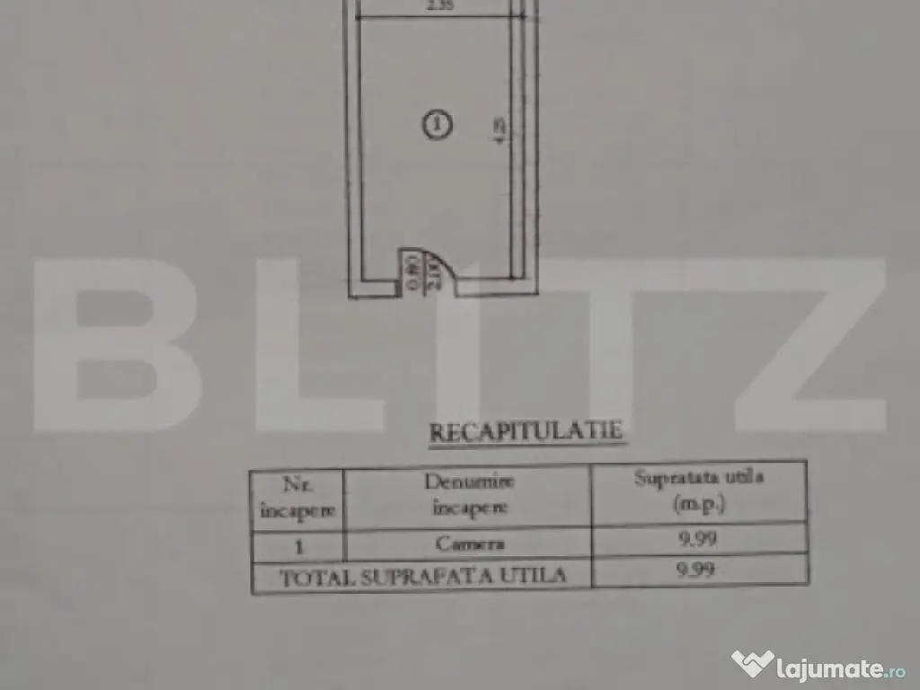 Cameră de cămin, 10 mp, zona Bularga