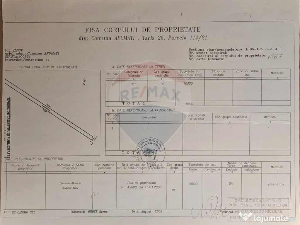 Teren 10,000mp Afumati | Padure | Soseaua Petrachioaia 