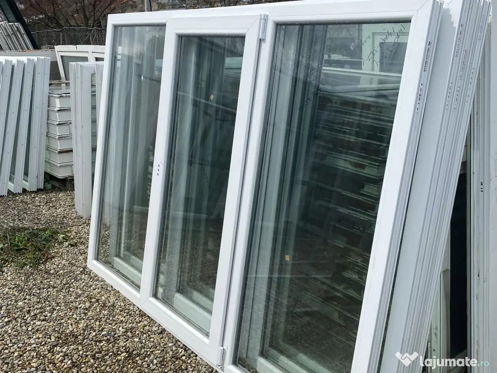 Geam termopan 3 canate noi albe