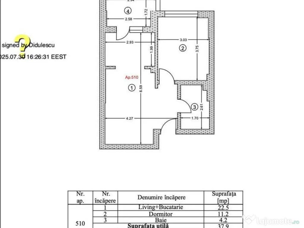 FINALIZAT ! Apartament tip Studio, vedere piscina, 3 min ...