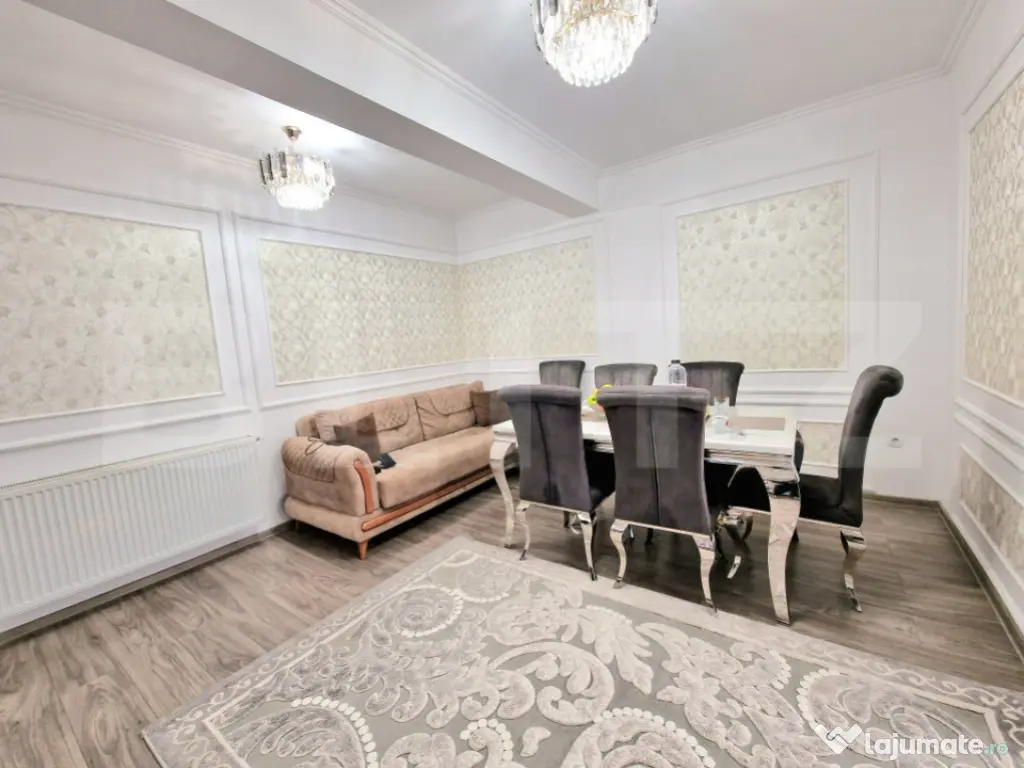 Apartament cu 3 camere, finisat modern, 62 mp, balcon, garaj