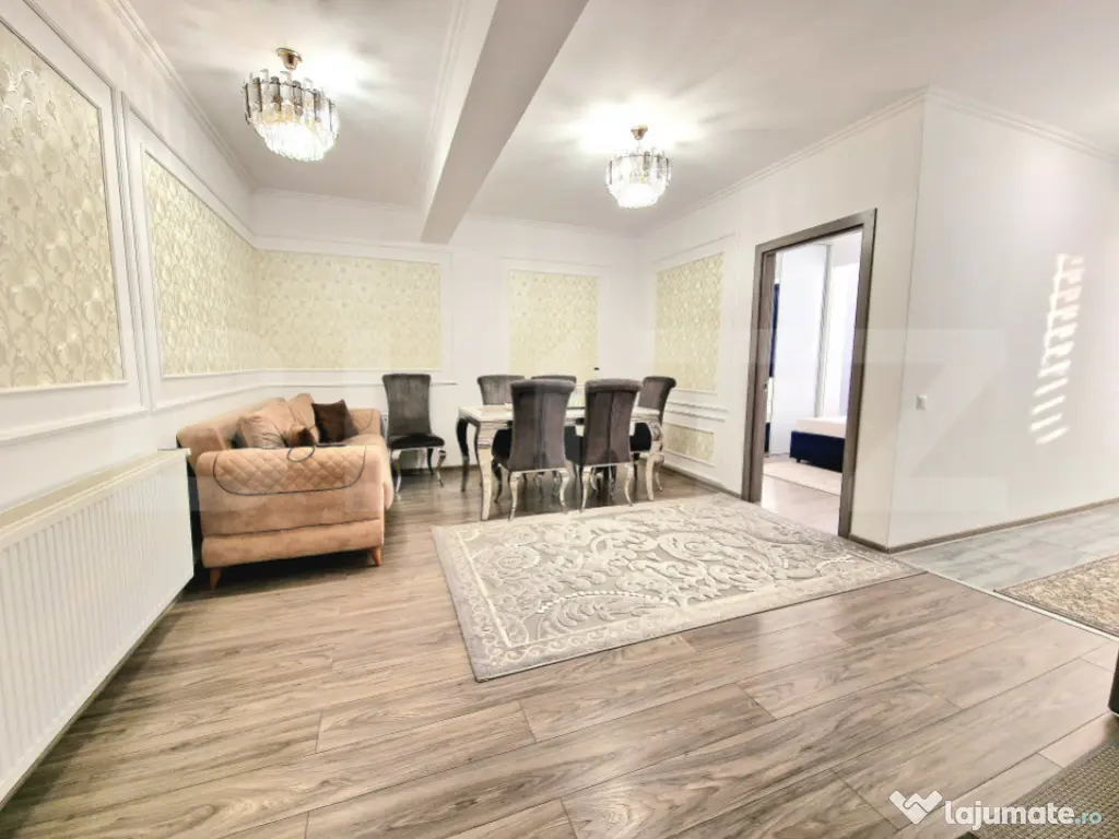 Apartament cu 3 camere, finisat modern, 62 mp, balcon, garaj