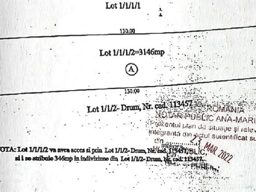 Teren vizavi de Metro cu deschire la DN 