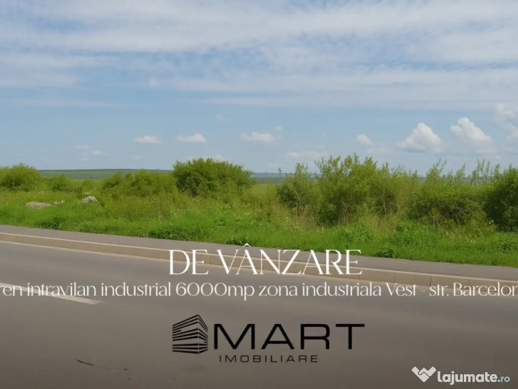 Teren intravilan industrial cu PUZ si utilitati in apropiere