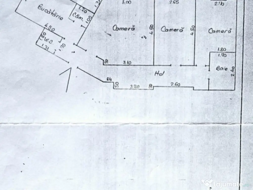 Apartament de vanzare, 3 camere si 2 bai, zona Gara , Iasi