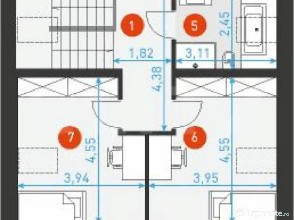 Nou! Teren intravilan 1000 mp, front 12m, autorizabil casa i