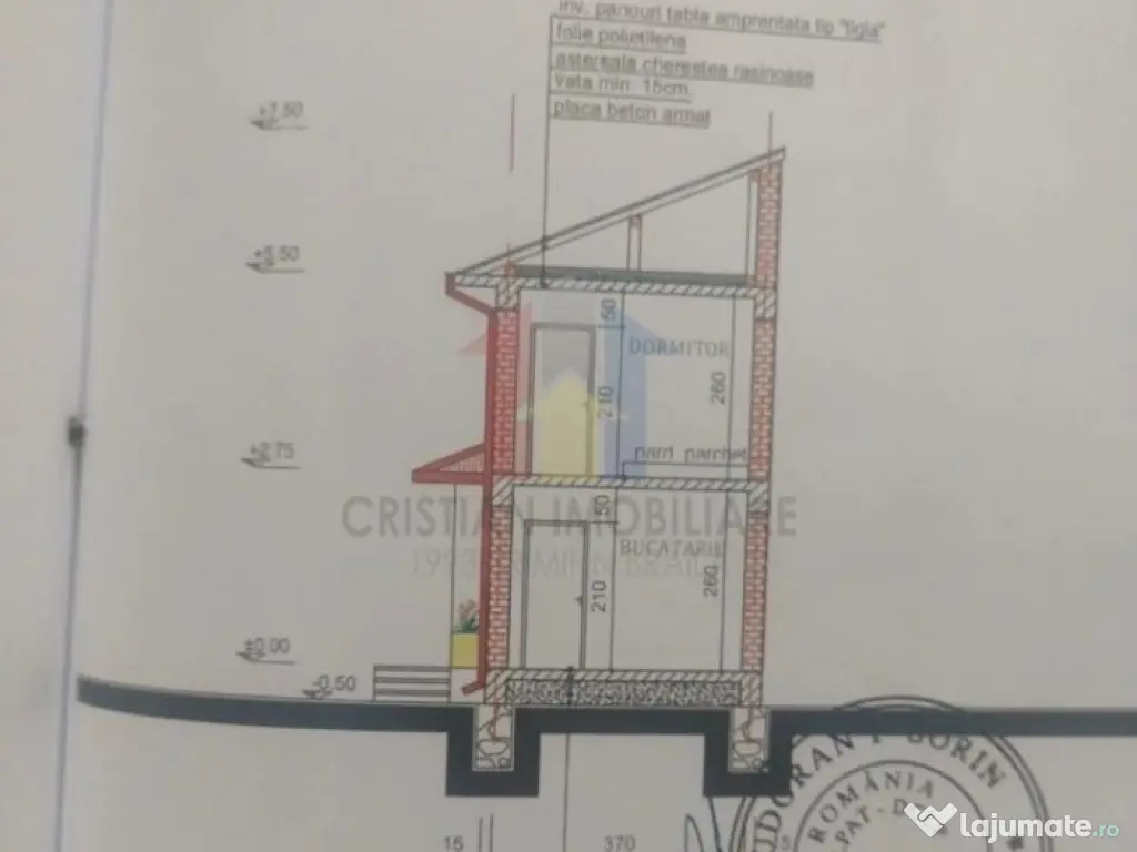 Zona bd.Independentei-Bella Italia Teren 247 mp Proiect Casa