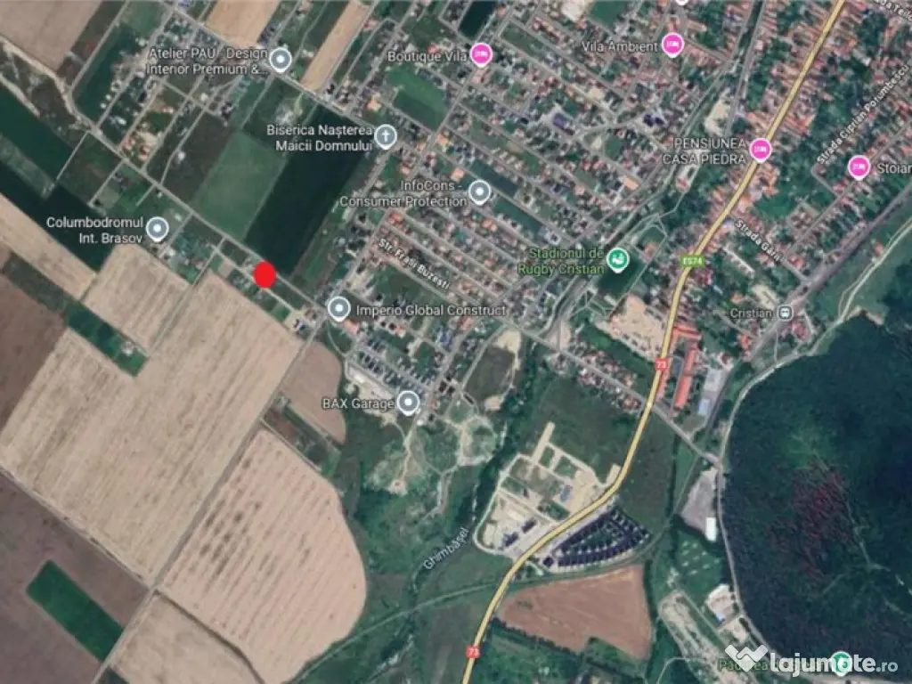 Teren intravilan granita Rasnov Cristian 890 mp 