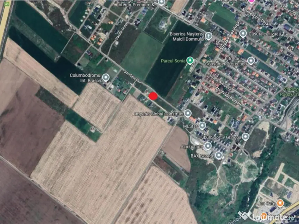 Teren intravilan granita Rasnov Cristian 890 mp 