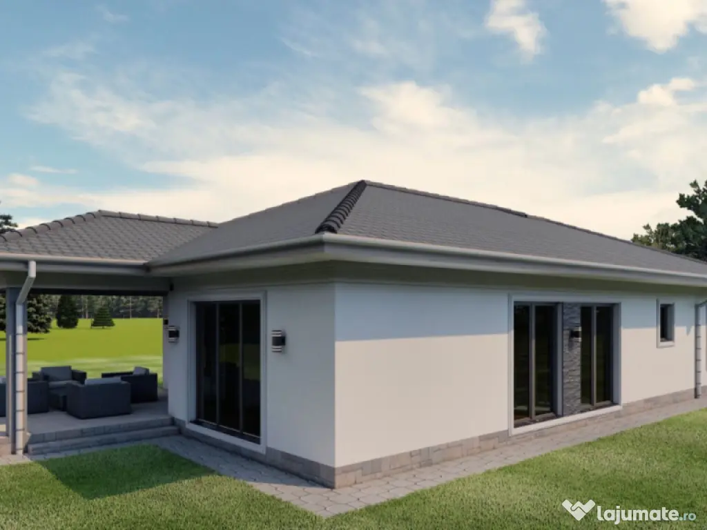 Casă nouă, parter – 100 mp utili | finisată la cheie |