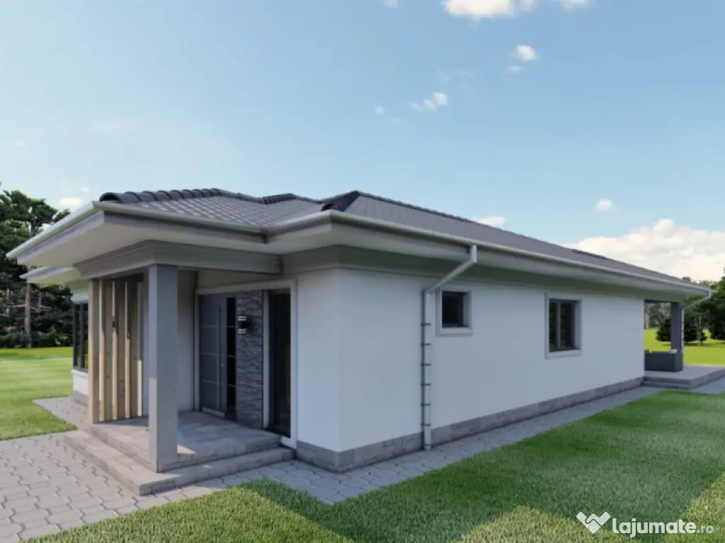 Casă nouă, parter – 100 mp utili | finisată la cheie |