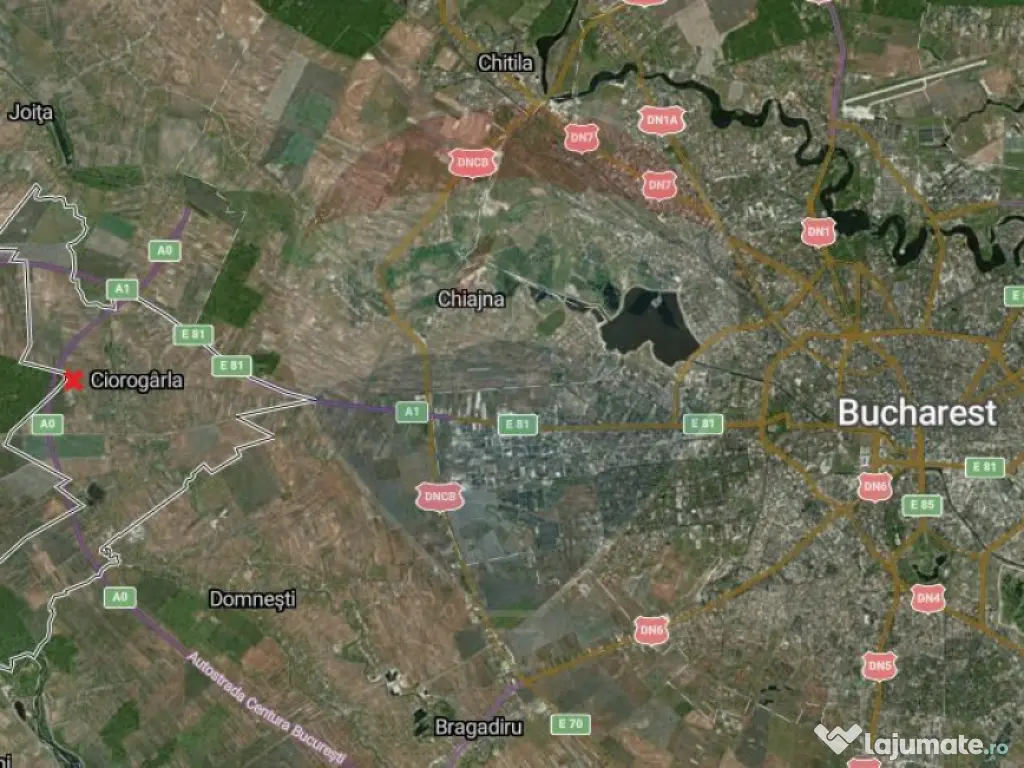 Teren intravilan 2.58 ha/Ciorogarla / Calea Bucuresti 