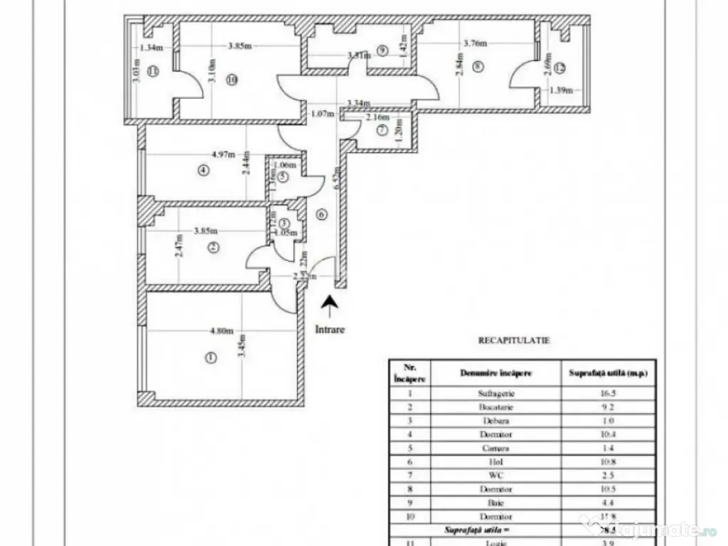 DE VANZARE-APARTAMENT 4 CAMERE-GALATA