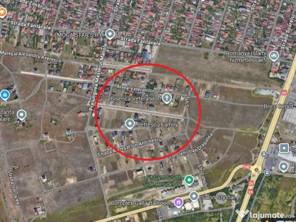 Teren Km5 Veterani -partea cu parcul 