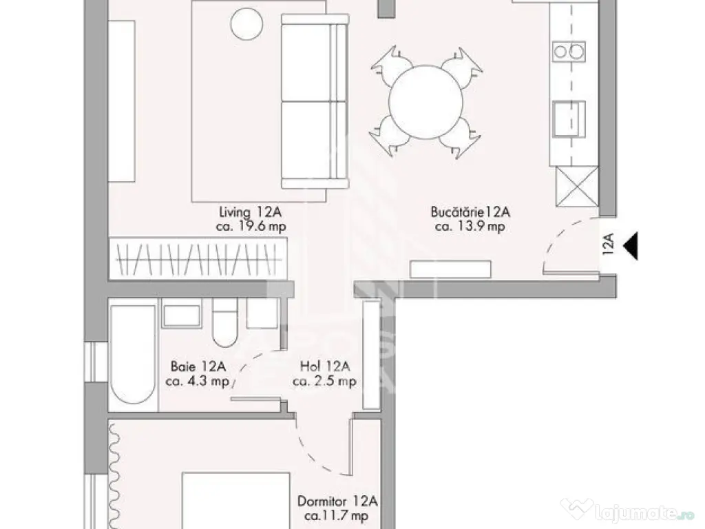 Apartamament modern cu 2 camere I etaj intermediar I Zona... 