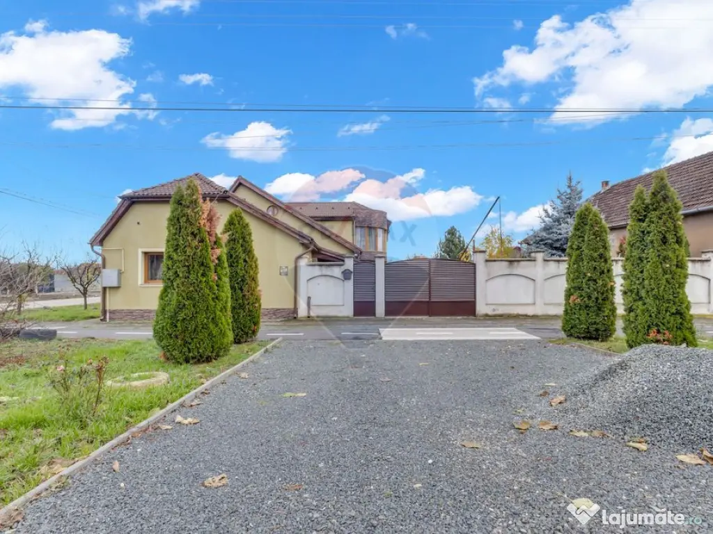 Casă noua pe colt si teren 1079 mp de vanzare in Macea,Arad 