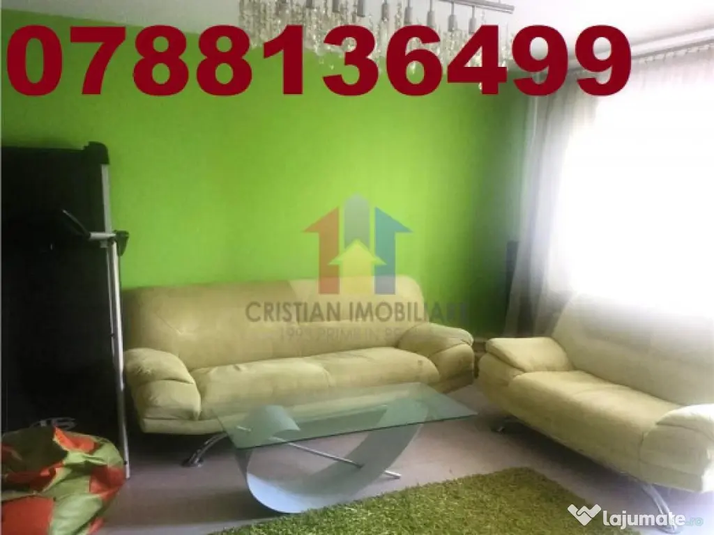 Etaj 2 ! 3 cam 74 mp conf 1 decomandat Garii mobilat