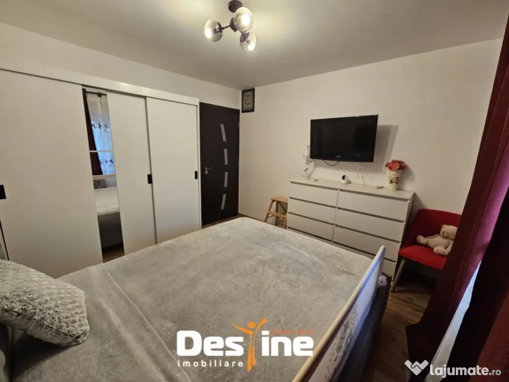 Tomesti Apartament 2 camere mobilat si utilat 50 mp loc de p 