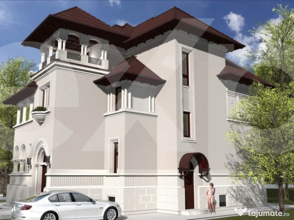 Vila cu arhitectura deosebila de vanzare- Primaverii- televi 