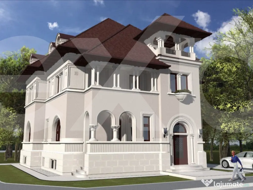 Vila cu arhitectura deosebila de vanzare- Primaverii- televi 