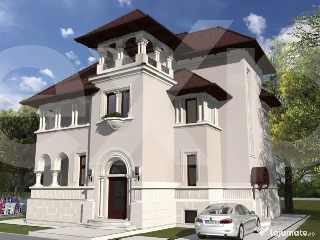 Vila cu arhitectura deosebila de vanzare- Primaverii- televi 