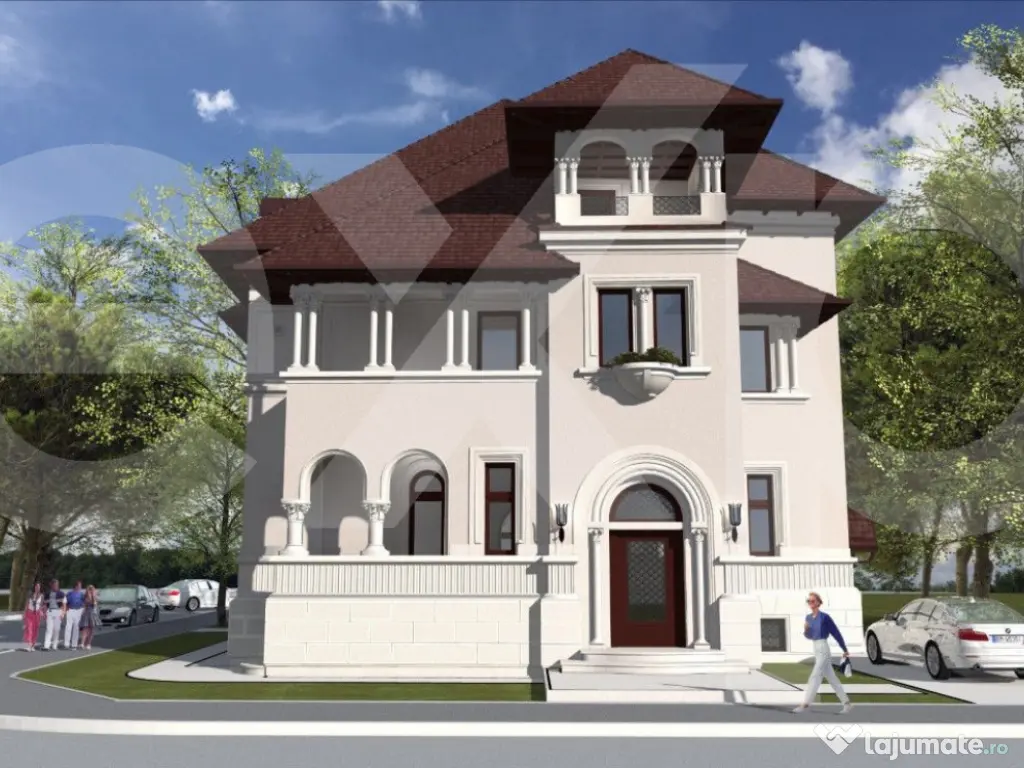 Vila cu arhitectura deosebila de vanzare- Primaverii- televi 