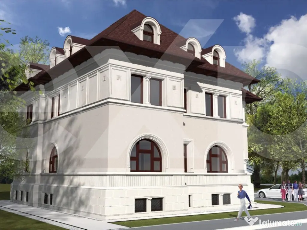 Vila cu arhitectura deosebila de vanzare- Primaverii- televi 