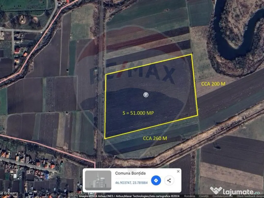 Teren Investitii 2.5 Ha | Zona Tetarom III Rascruci