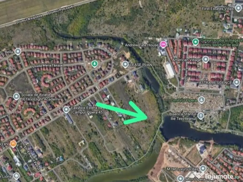 Zona Pipera-Henri Coanda 1615 mp deschidere la lac 