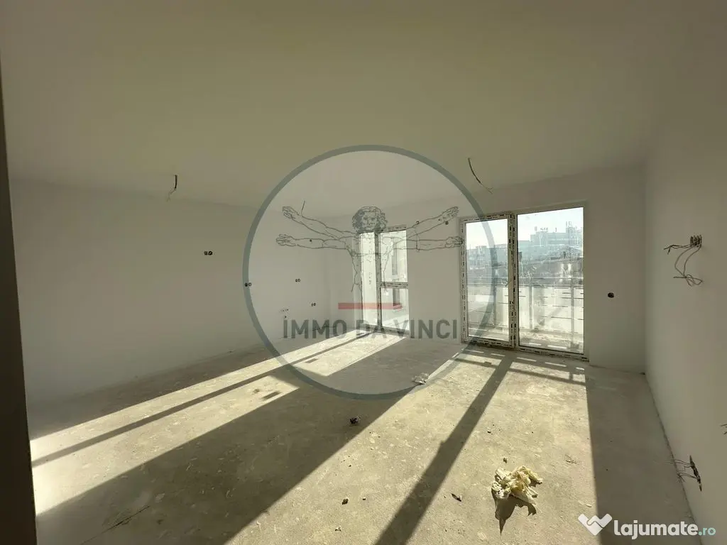 Apartament cu 3 camere, elegant și luminos – 62 mp + 1...