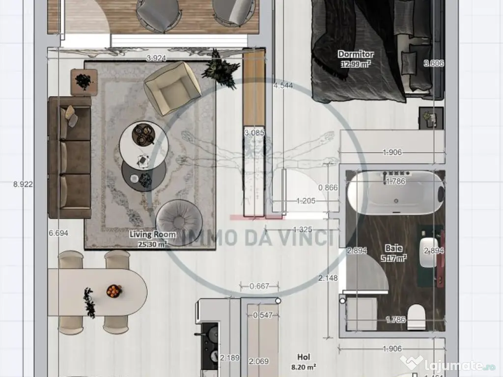 Apartament de vanzare 2 camere 57mp 2550 EUR-MP