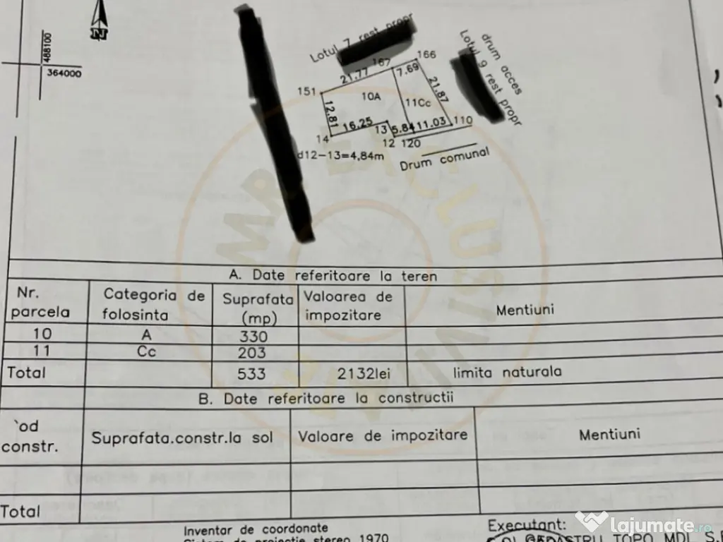 Teren de 533 mp - 10 min de Pitesti-Albota Argeș! 