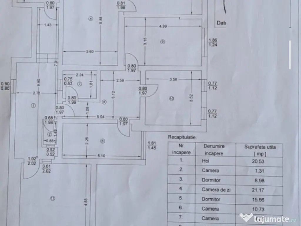 CANTACUZINO - etaj casa din 1980, curte proprie 330mp 