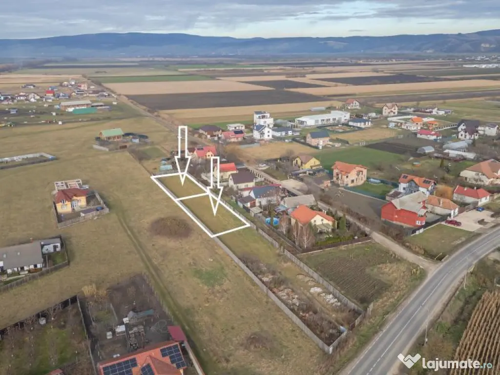 Două Loturi Alăturate de 500 mp Disponibile în Bod, St... 
