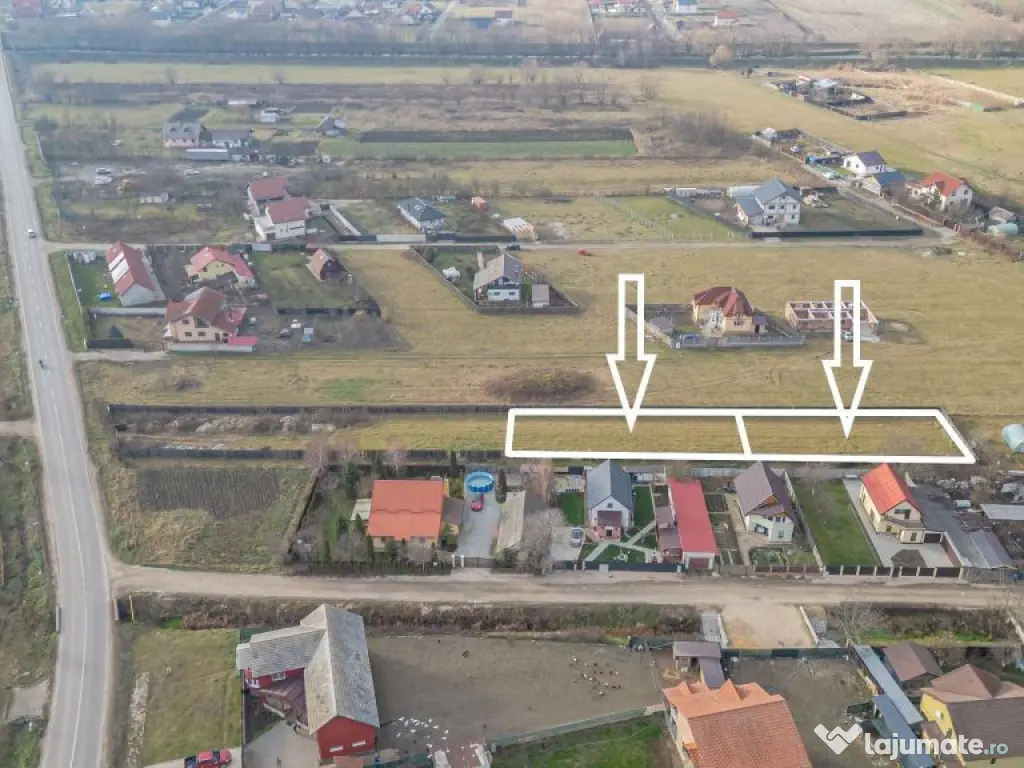 Două Loturi Alăturate de 500 mp Disponibile în Bod, St... 