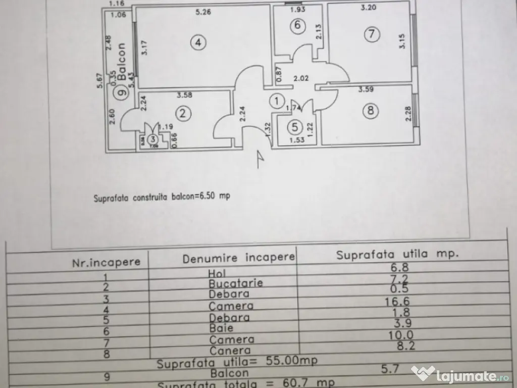 - Totul Nou!!! Ap. 3 camere decomandat, Dorobantilor, parter