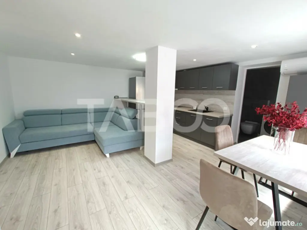 Apartament 2 camere - mobilat modern - curte proprie cu fili