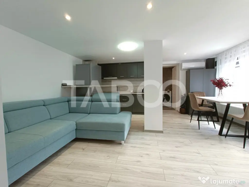 Apartament 2 camere - mobilat modern - curte proprie cu fili