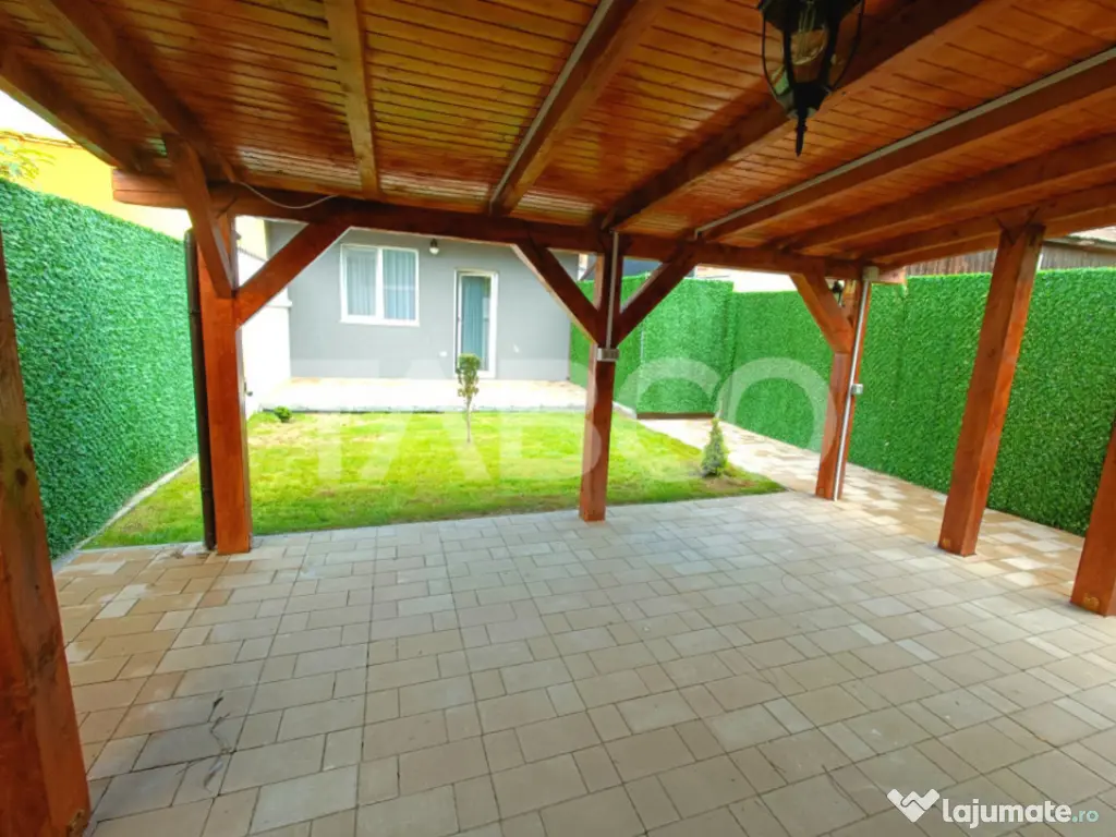 Apartament 2 camere - mobilat modern - curte proprie cu fili