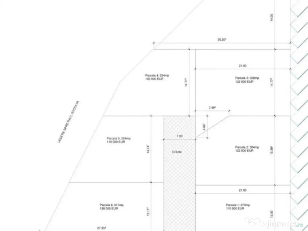 Teren parcelabil P+2 în Zamca, 400 euro/mp