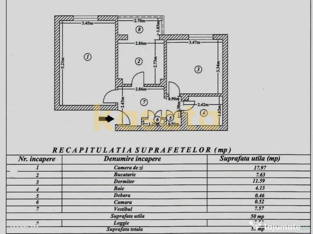 Apartament 2 camere | Aviatiei | etaj 1 