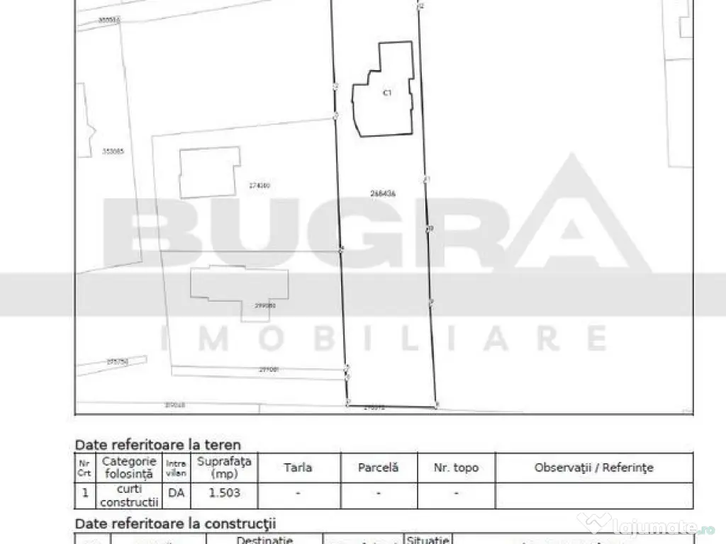 Exclusivitate! Teren intravilan, 1500 mp, front 17 ml, Zo... 