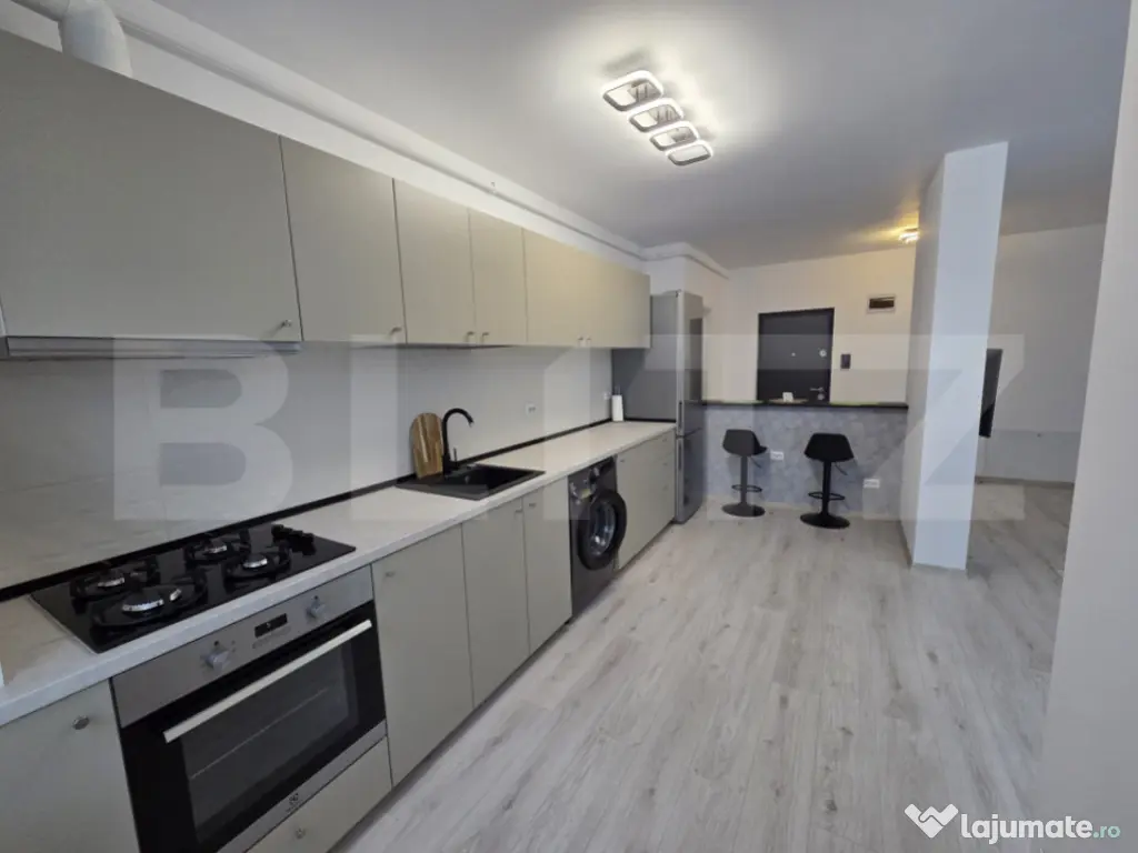 Apartament modern, dressing, birou, parcare subterană – F