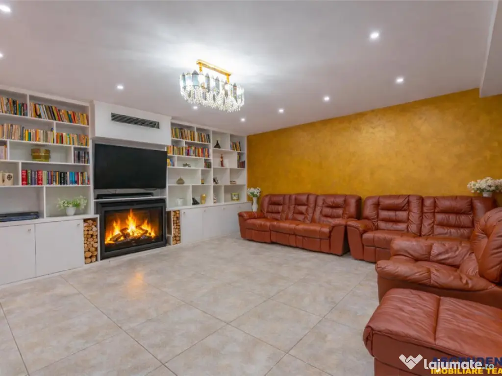 FILM 3D! Vila high tech, cu semineu, jacuzzi, terasa, 10 cam 