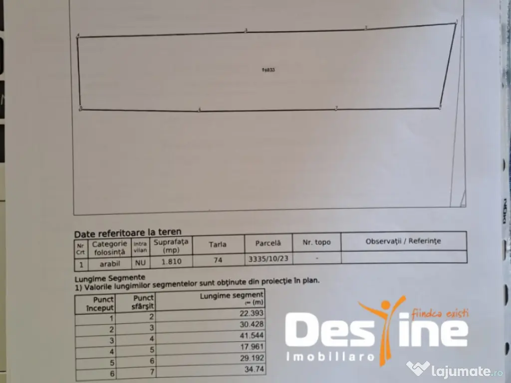 COMISION 0%, Cornesti, Miroslava, Teren 1810 mp, 63.350