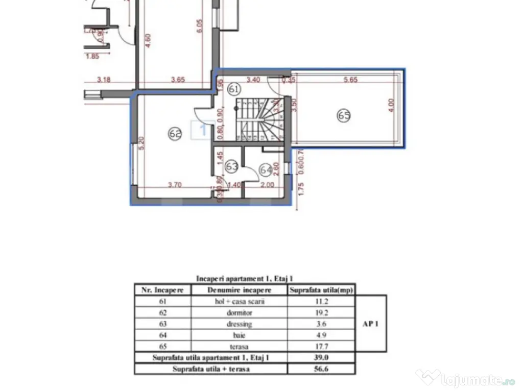 Penthouse 3 terase, 94 mp, zonă Semicentrală