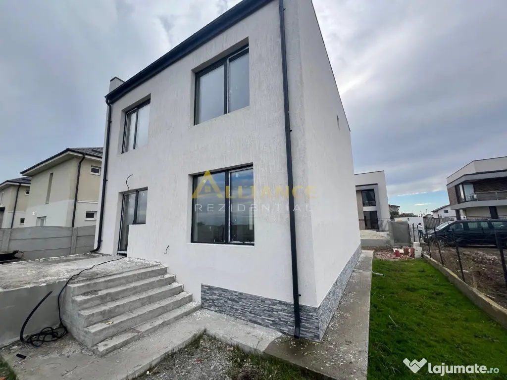 Casa individuala - zona noua - 5 camere - 3 bai - 540mp tere 
